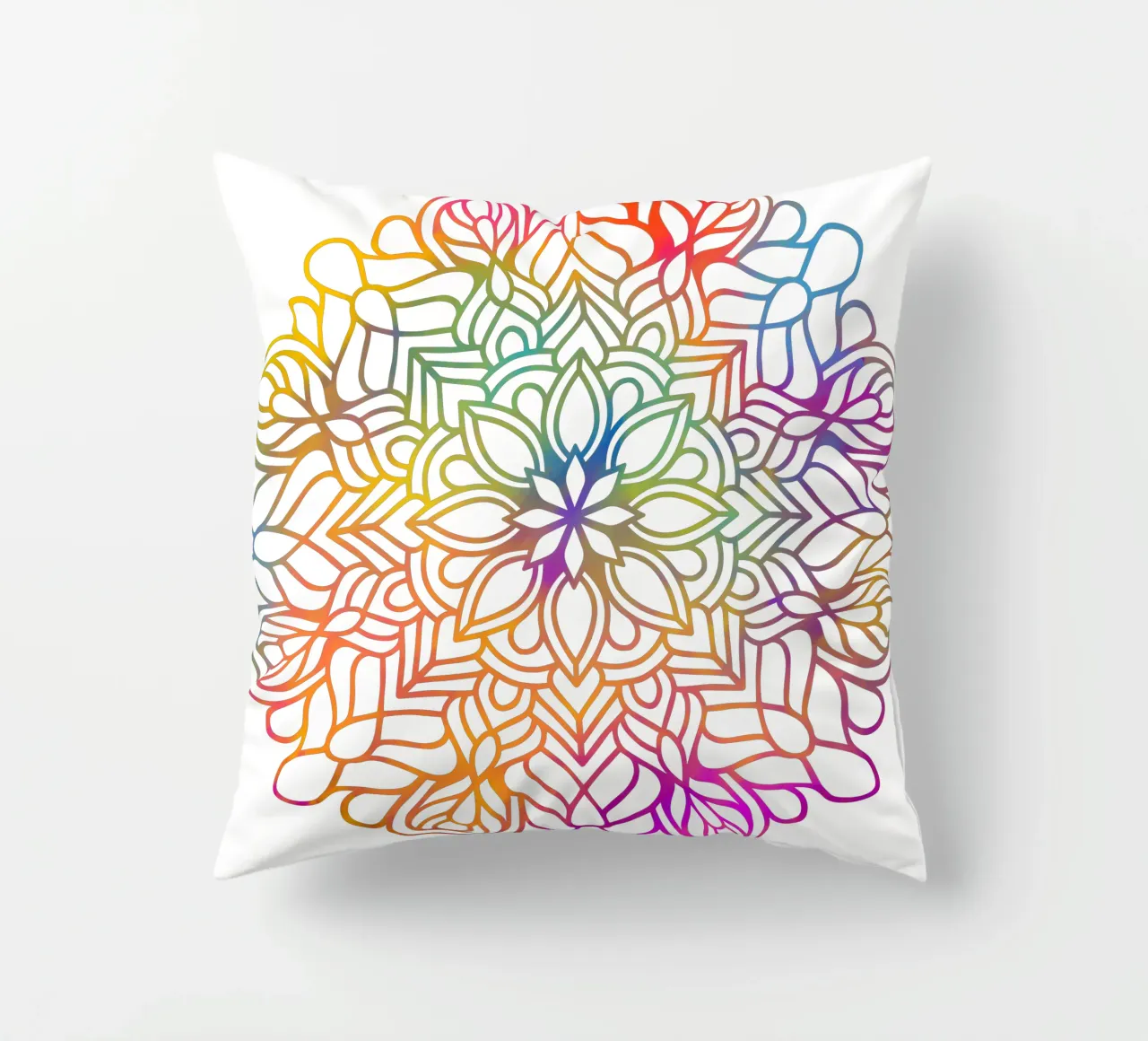 Mandala arcobaleno cuscino da Spiritual Touch