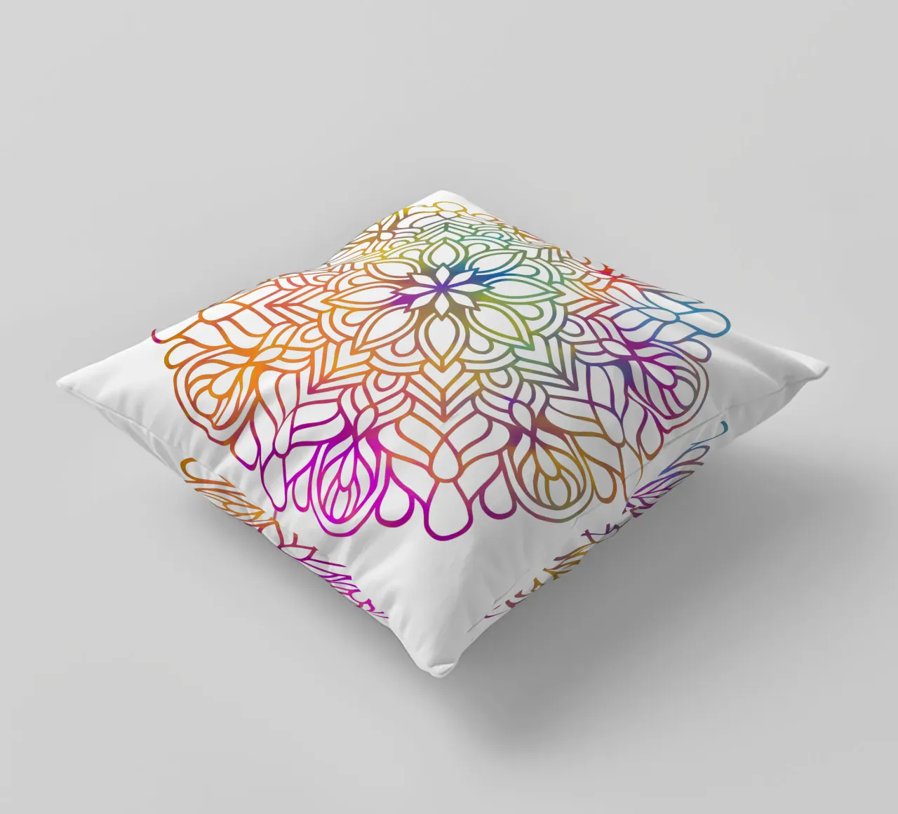 Mandala arcobaleno cuscino da Spiritual Touch