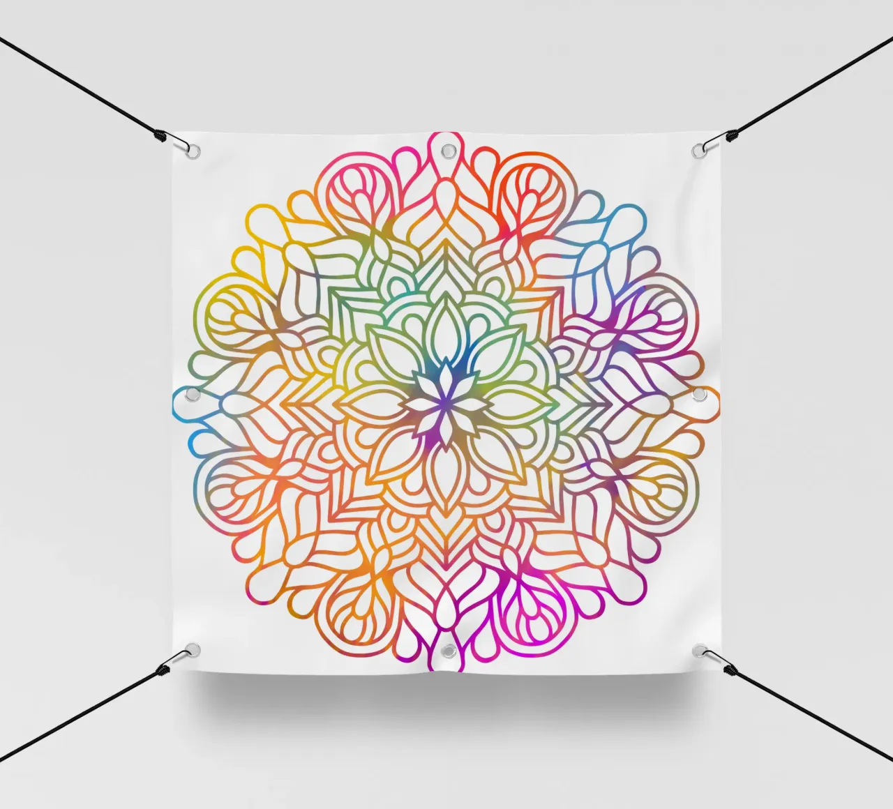 Mandala arcobaleno telo in pvc da Spiritual Touch