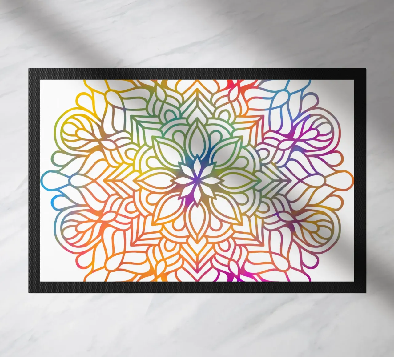 Mandala arcobaleno zerbino da Spiritual Touch