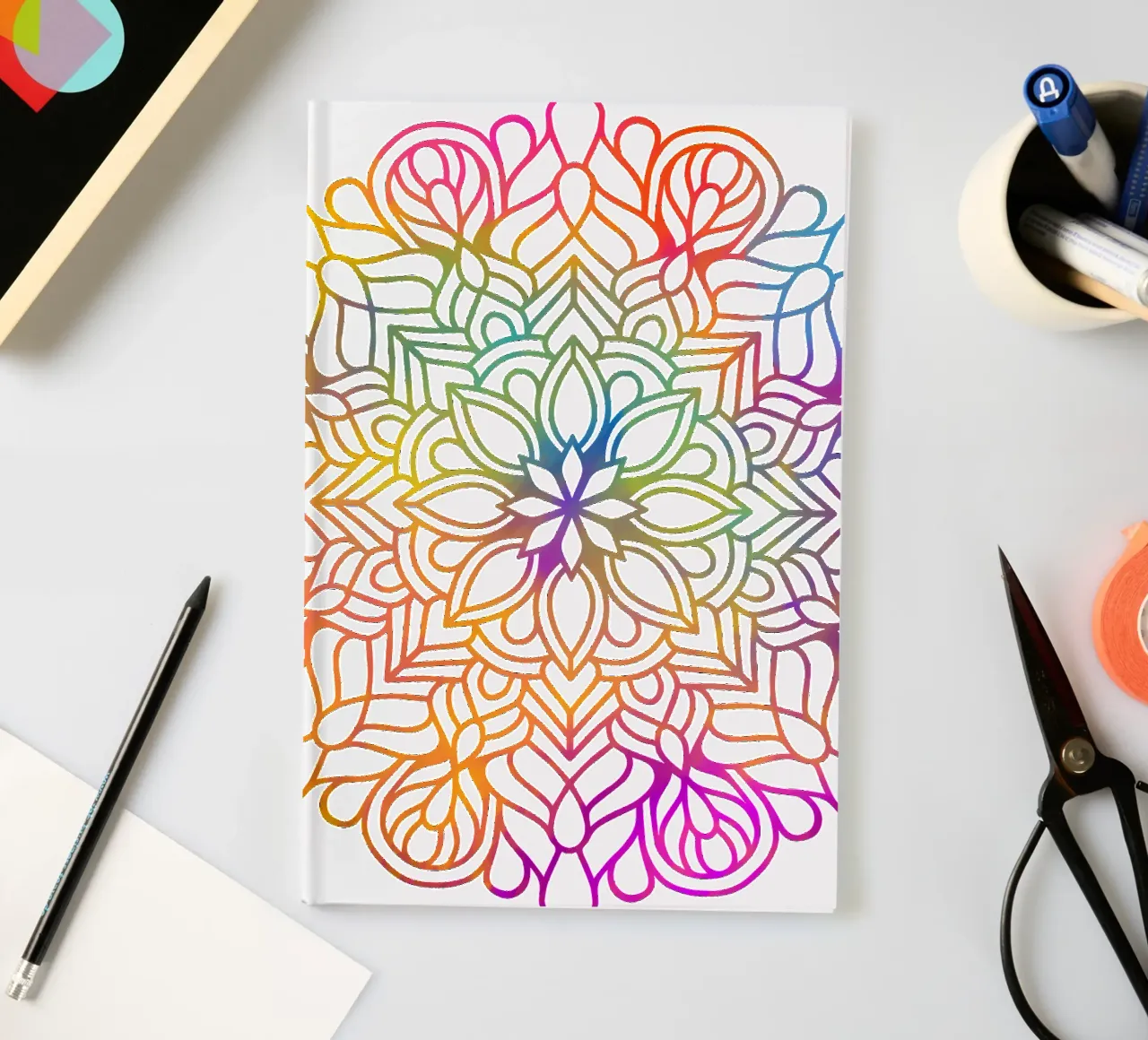 Rainbow Mandala notebook by Spiritual Touch