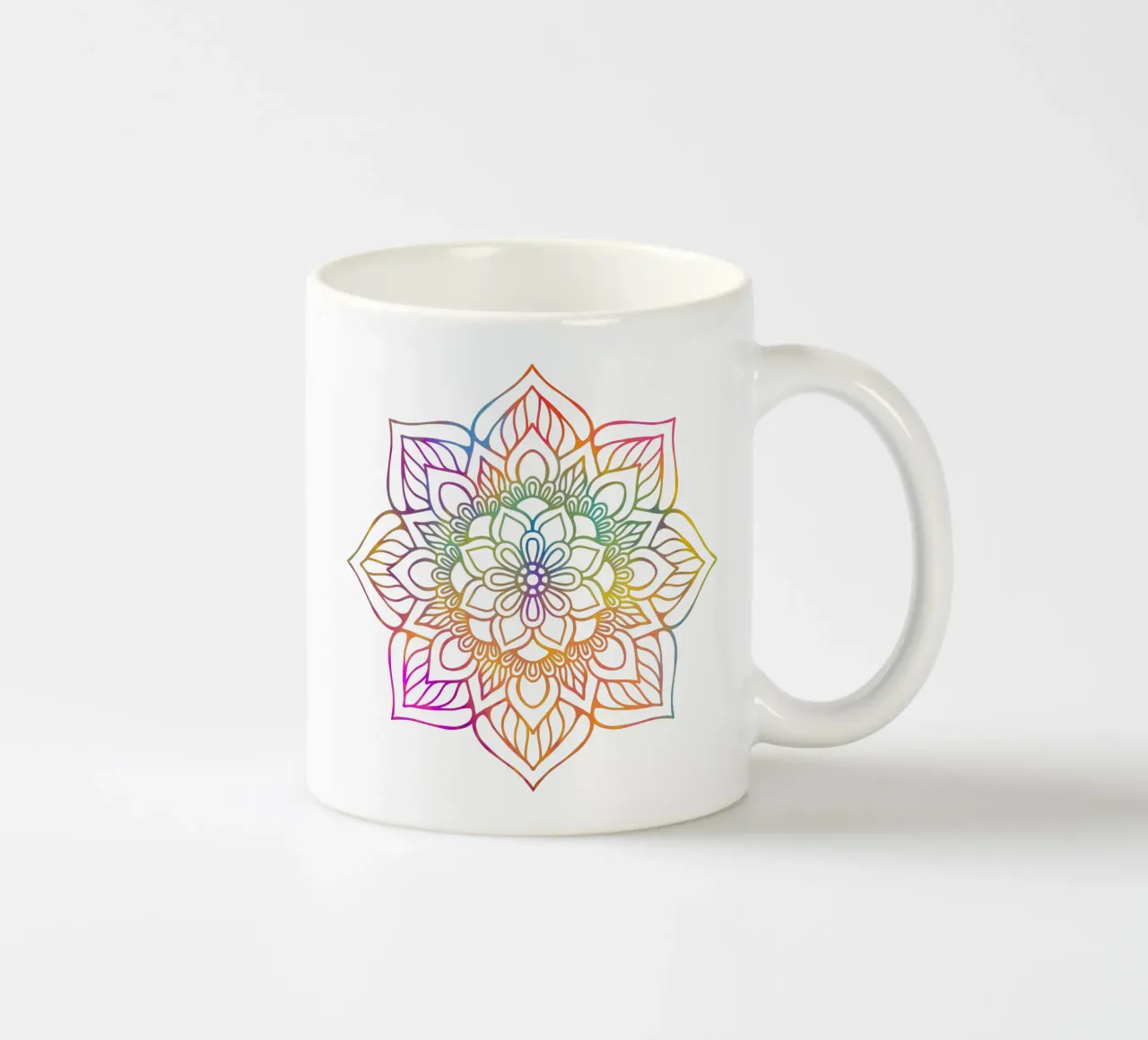 Mandala arcobaleno tazza in ceramica da Spiritual Touch