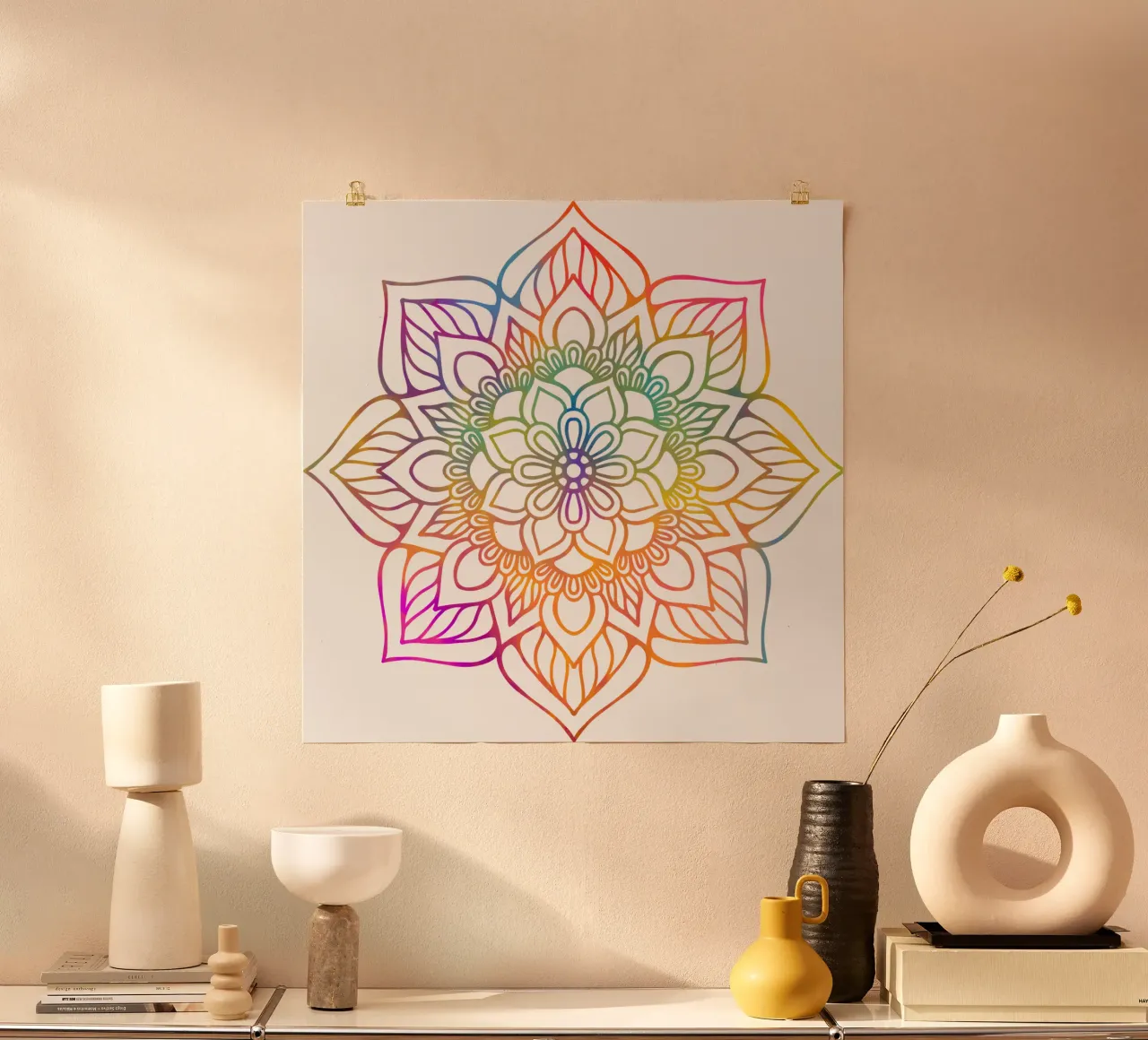 Rainbow Mandala poster by Spiritual Touch
