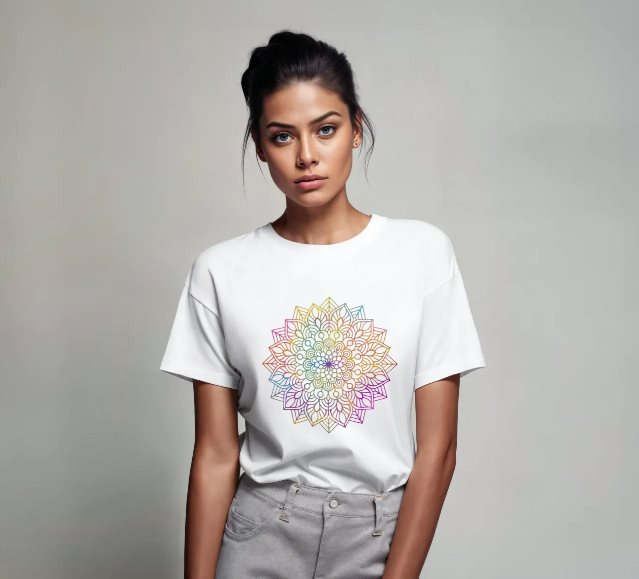 Rainbow Mandala t-shirt by Spiritual Touch