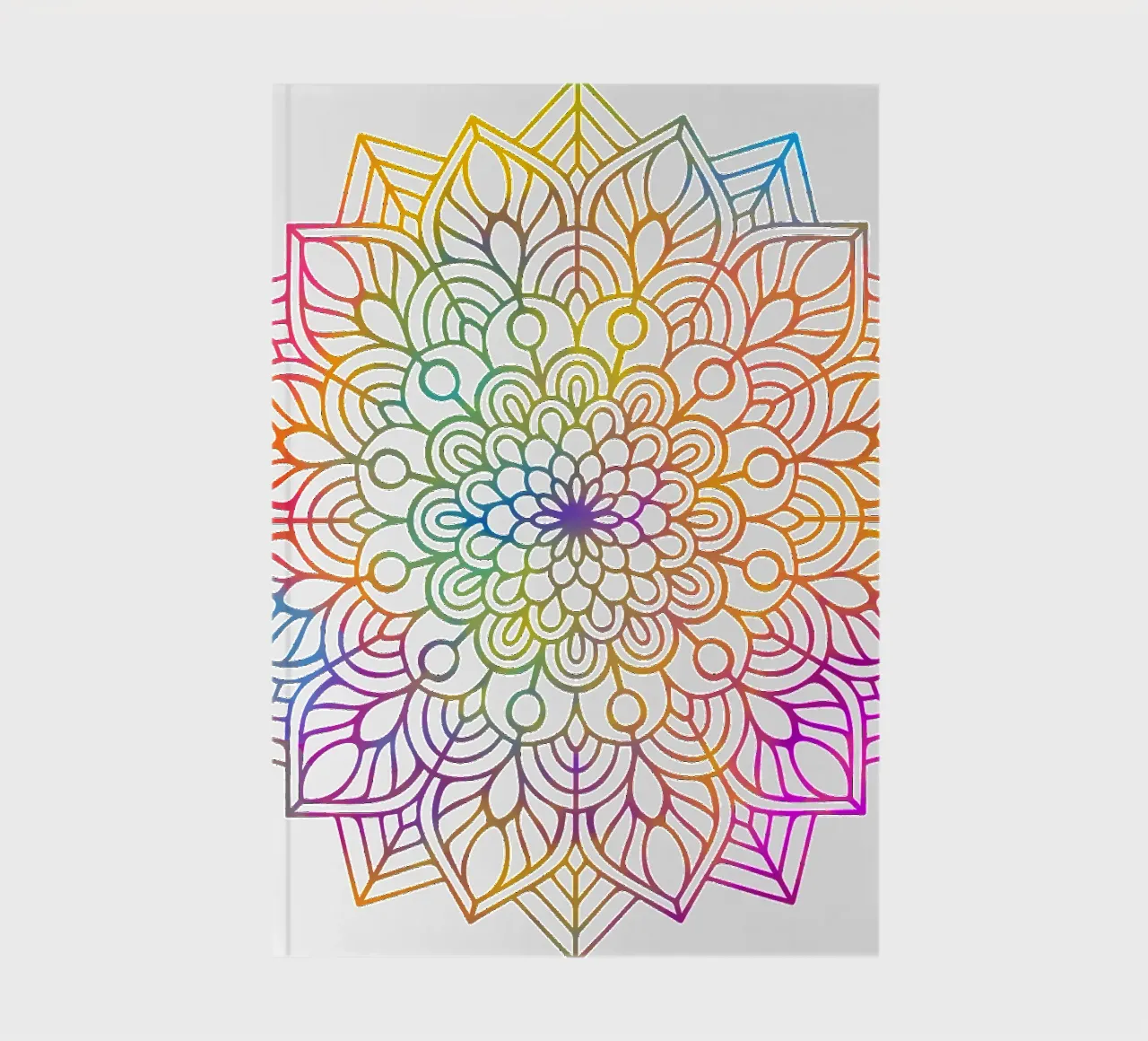 Rainbow Mandala notebook by Spiritual Touch