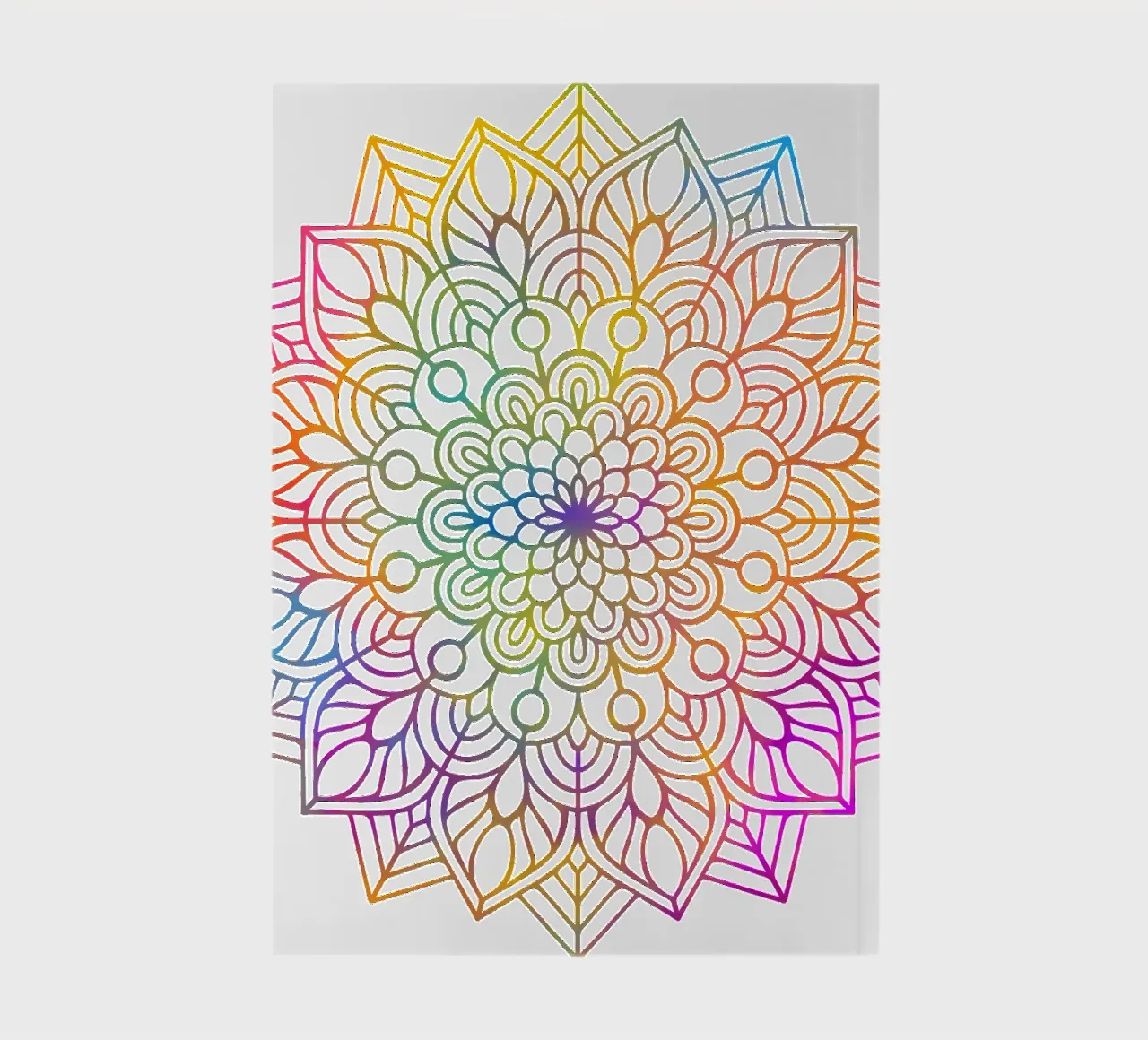 Rainbow Mandala notebook by Spiritual Touch