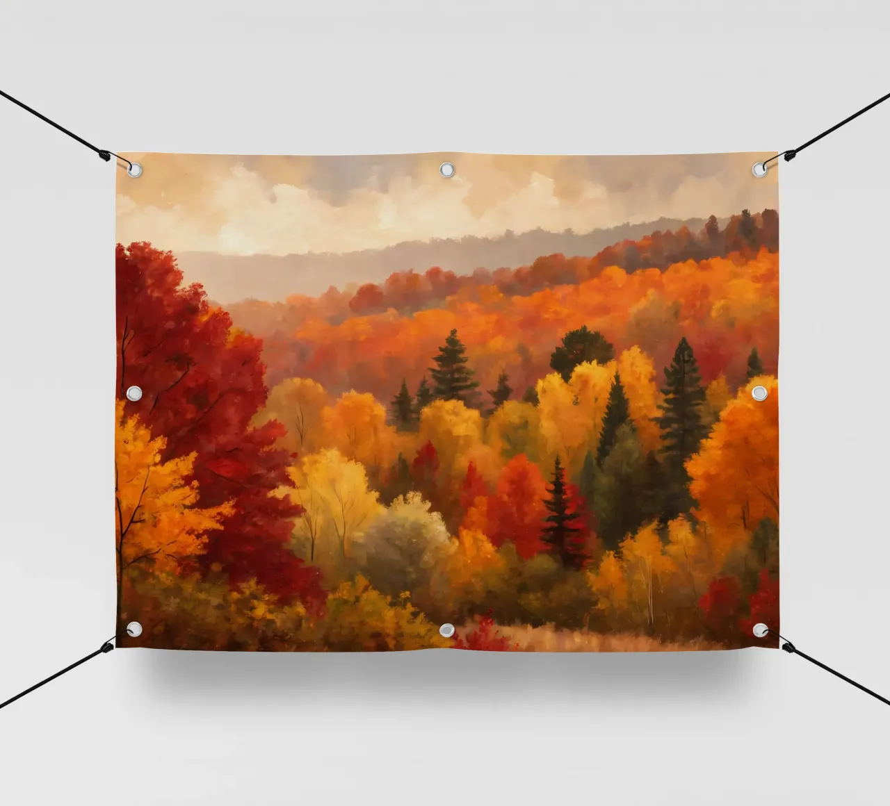 L'abbraccio dell'autunno telo in pvc da Artistic-shop