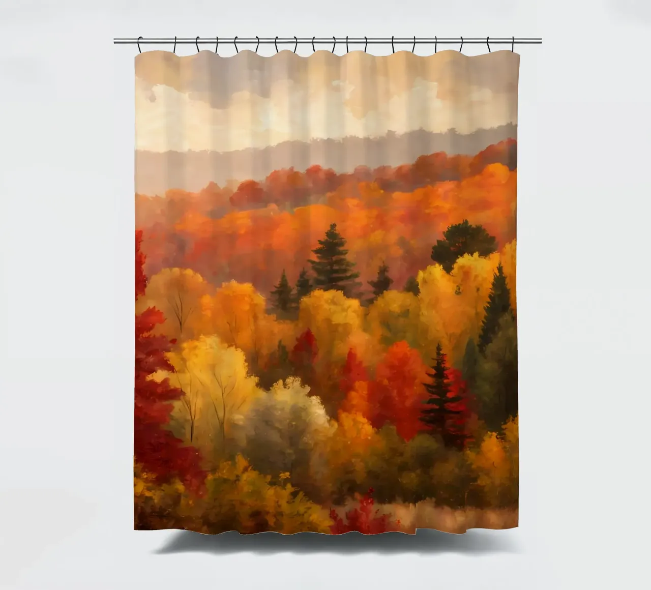 Autumn's Embrace shower curtain by Artistic-shop