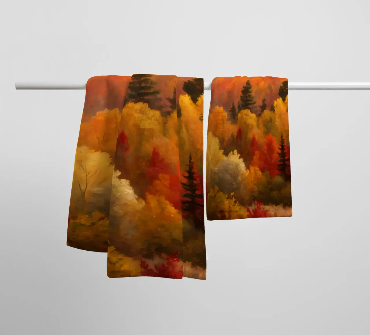 L'abbraccio dell'autunno asciugamano da bagno da Artistic-shop