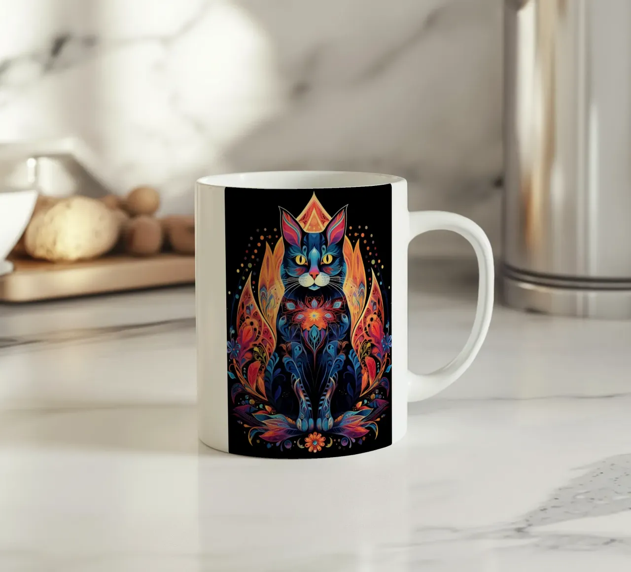 Vernice mandala tazza in ceramica da Spiritual Touch