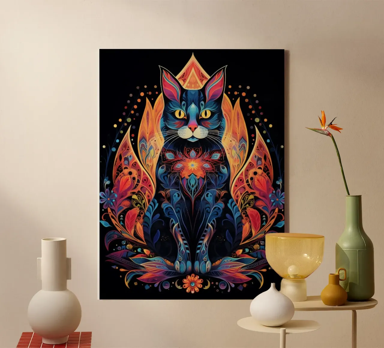 Mandala verf canvas met Baklijst van Spiritual Touch