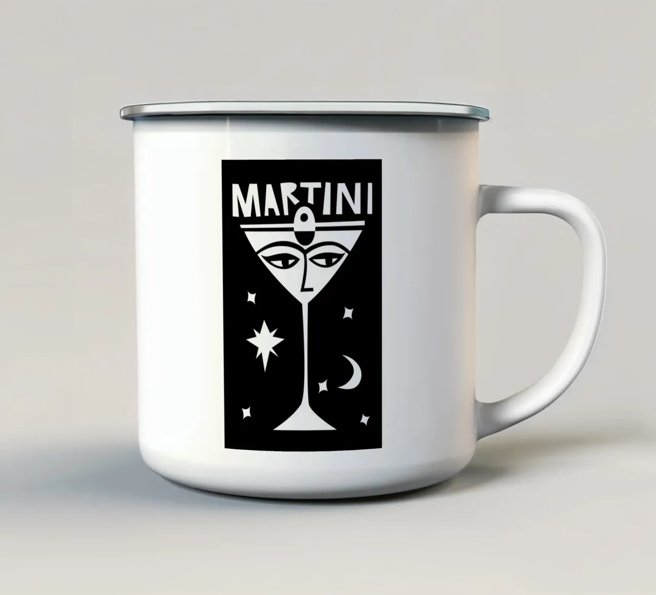 Martini Cocktail tazza in smalto da Fox & Velvet