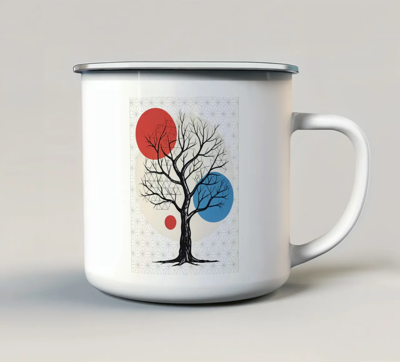 Geometria spogliata tazza in smalto da Artistic-shop