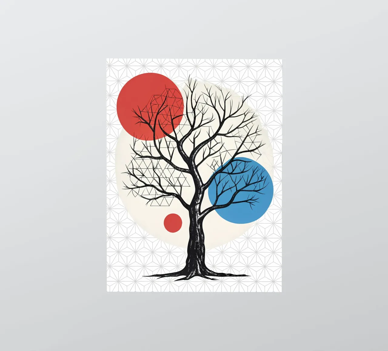 Gestrippte Geometrie Sticker von Artistic-shop
