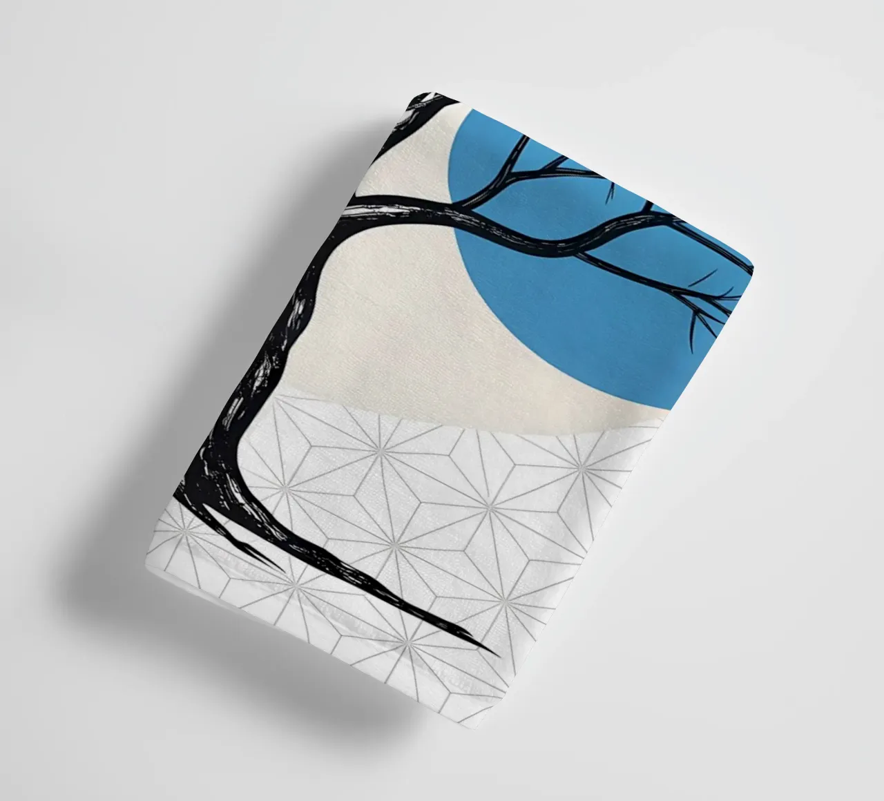 Gestripte geometrie badhanddoek van Artistic-shop