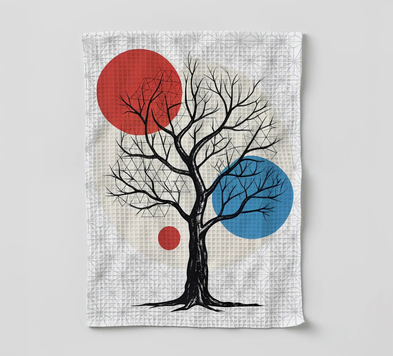 Gestripte geometrie theedoek van Artistic-shop
