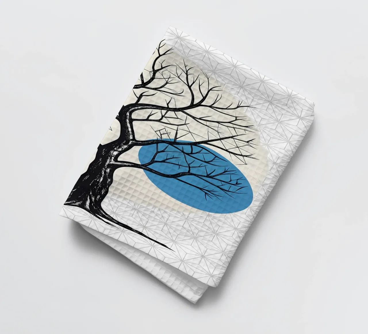 Gestripte geometrie theedoek van Artistic-shop