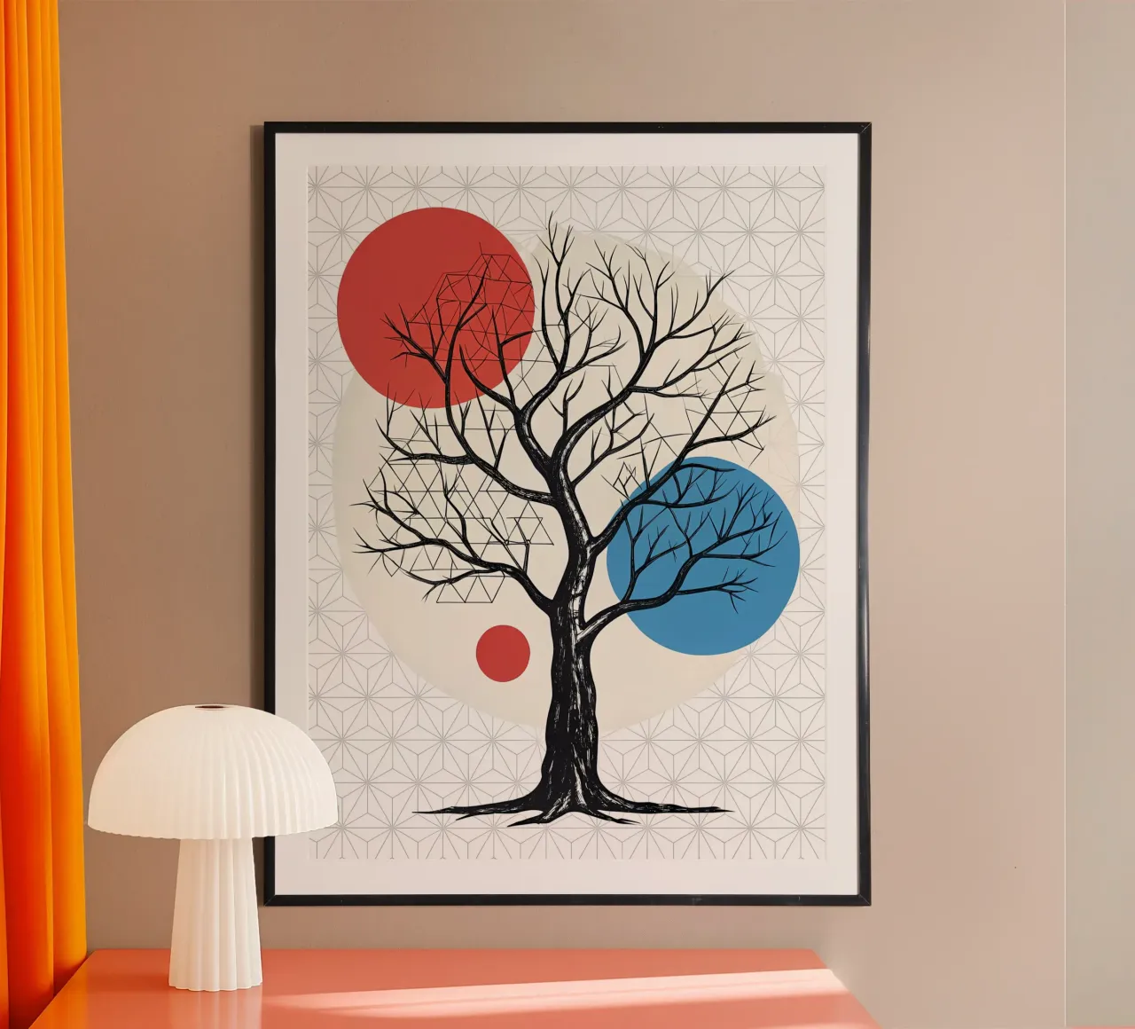 Gestripte geometrie hahnemühle van Artistic-shop