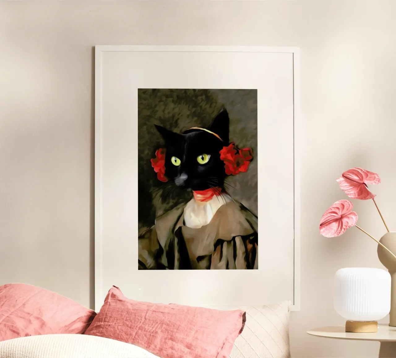 Little Cap poster con telaio in alluminio da Tein Lucasson