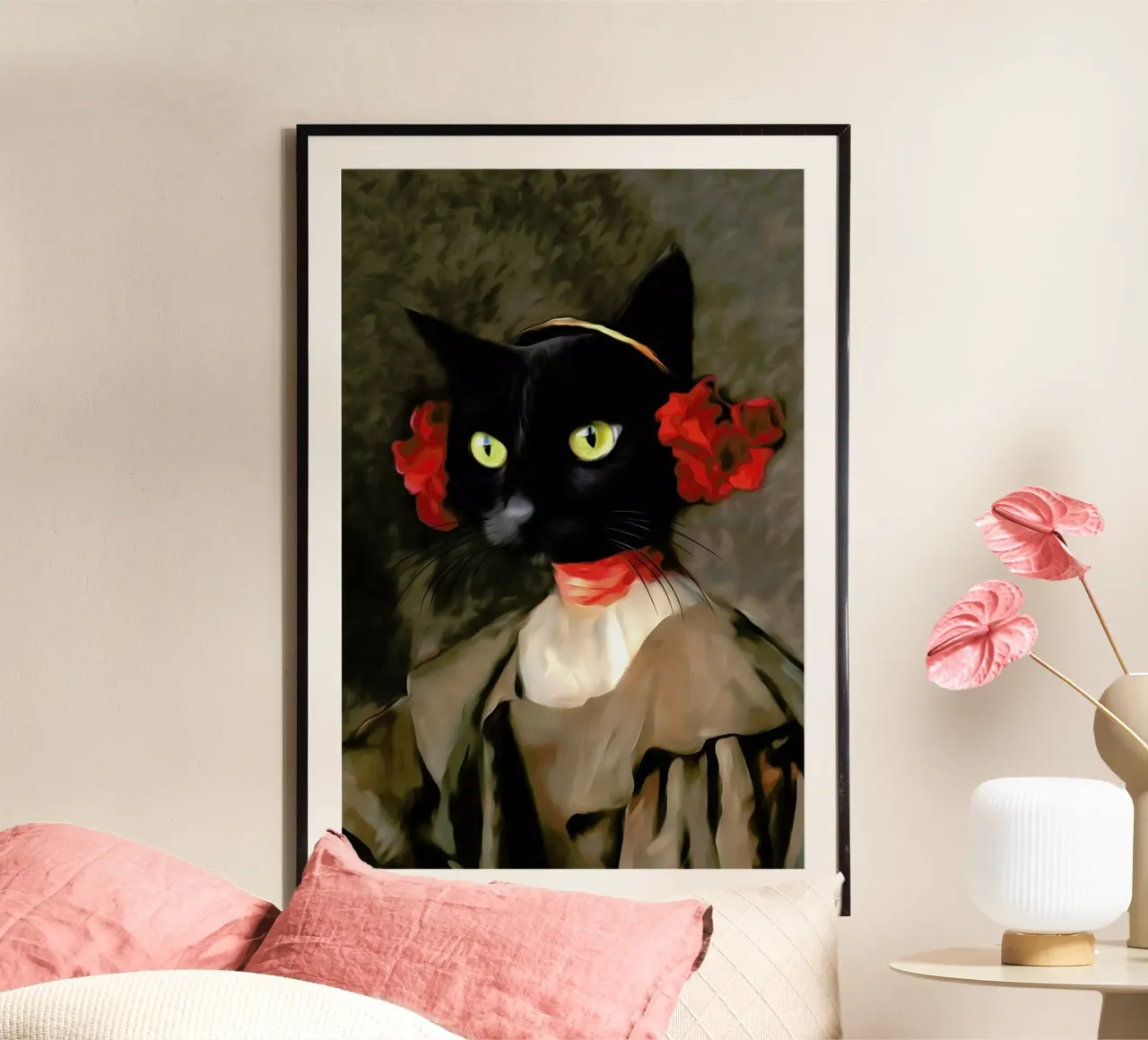 Little Cap poster con telaio in alluminio da Tein Lucasson