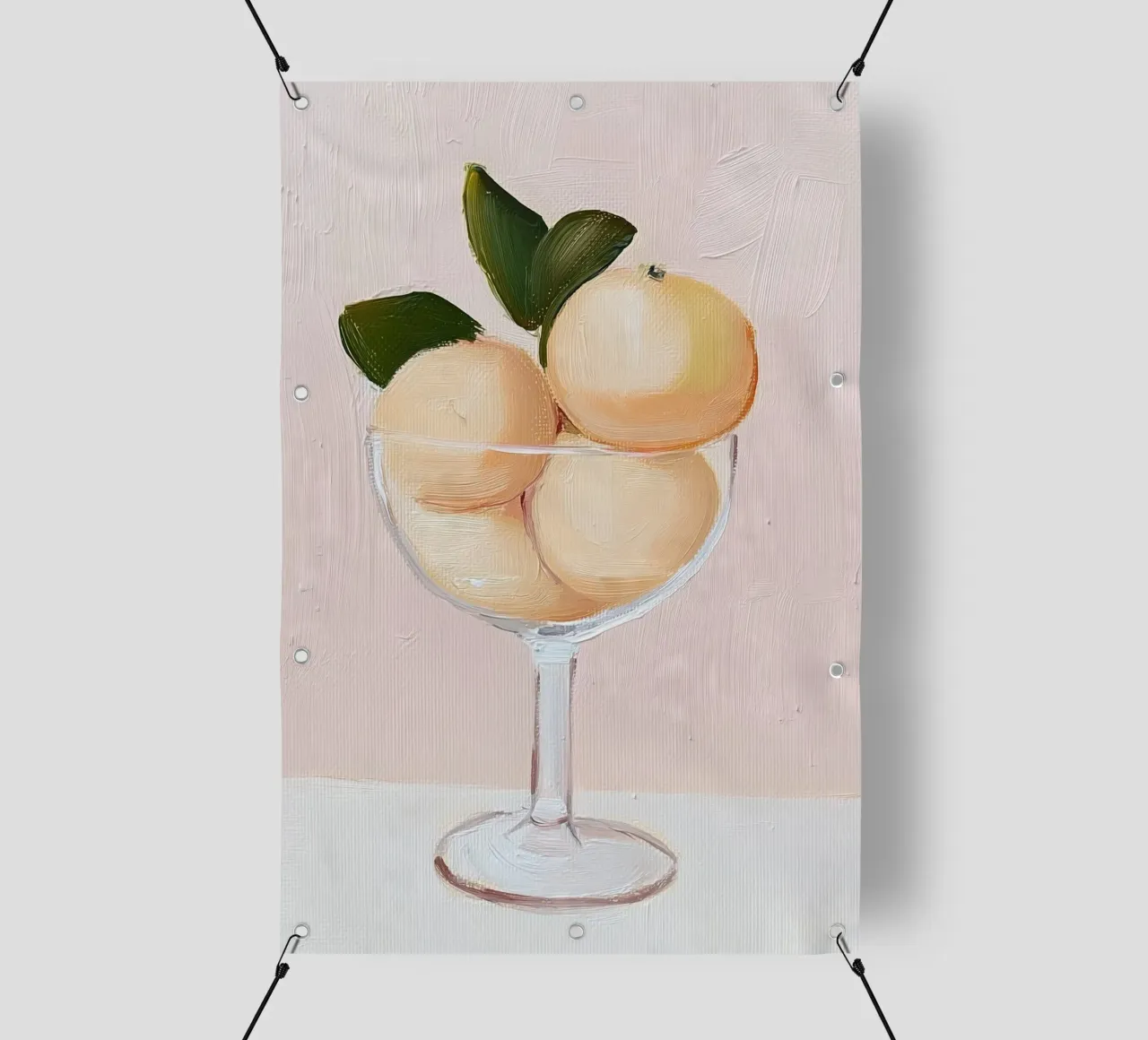 Zitrone drucken, rosa Poster, Zitrone Wanddekoration, Reise-Poster PVC Plane von Little Lila
