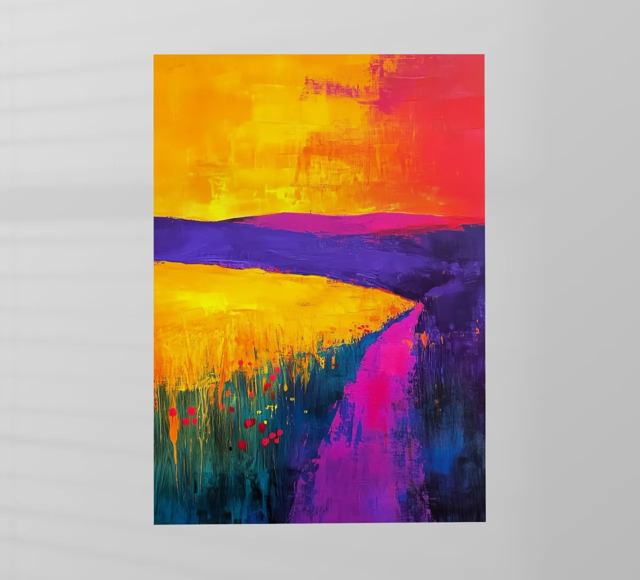 Paesaggio moderno di astrazione pellicola backlit da Justyna Jaszke JBJart