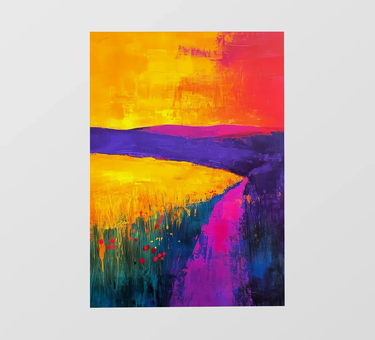 Paesaggio moderno di astrazione pellicola backlit da Justyna Jaszke JBJart