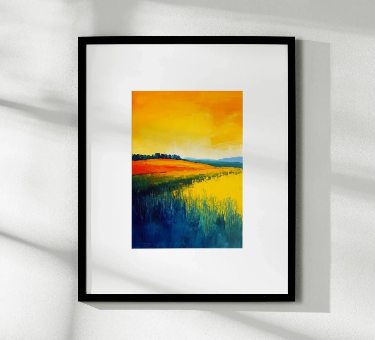 Paesaggio moderno di astrazione poster da Justyna Jaszke JBJart