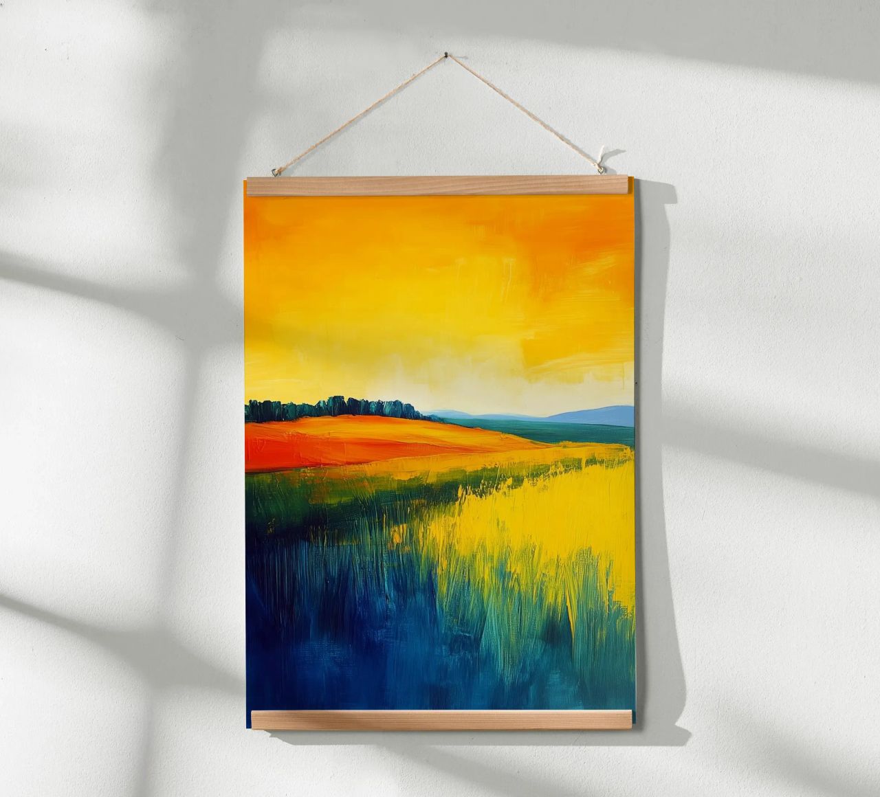 Paesaggio moderno di astrazione poster da Justyna Jaszke JBJart