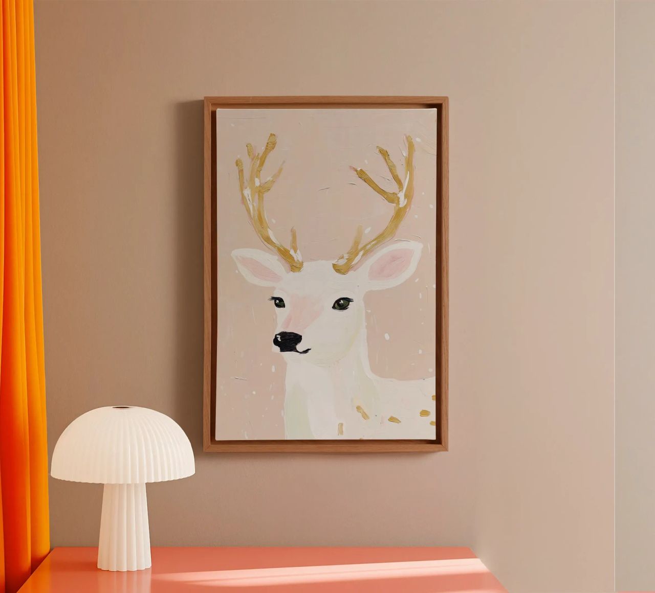 Pastell Hirsche drucken, Kinderzimmer Wandkunst, Kinder Spielzimmer Dekoration Leinwand von Little Lila