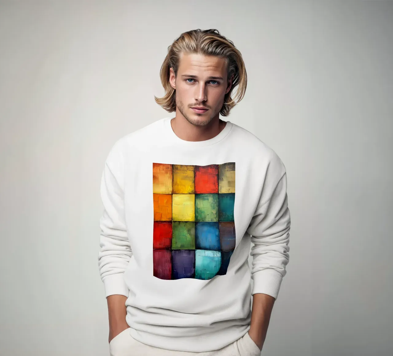 Astrazione moderna forme e colori felpa da Justyna Jaszke JBJart