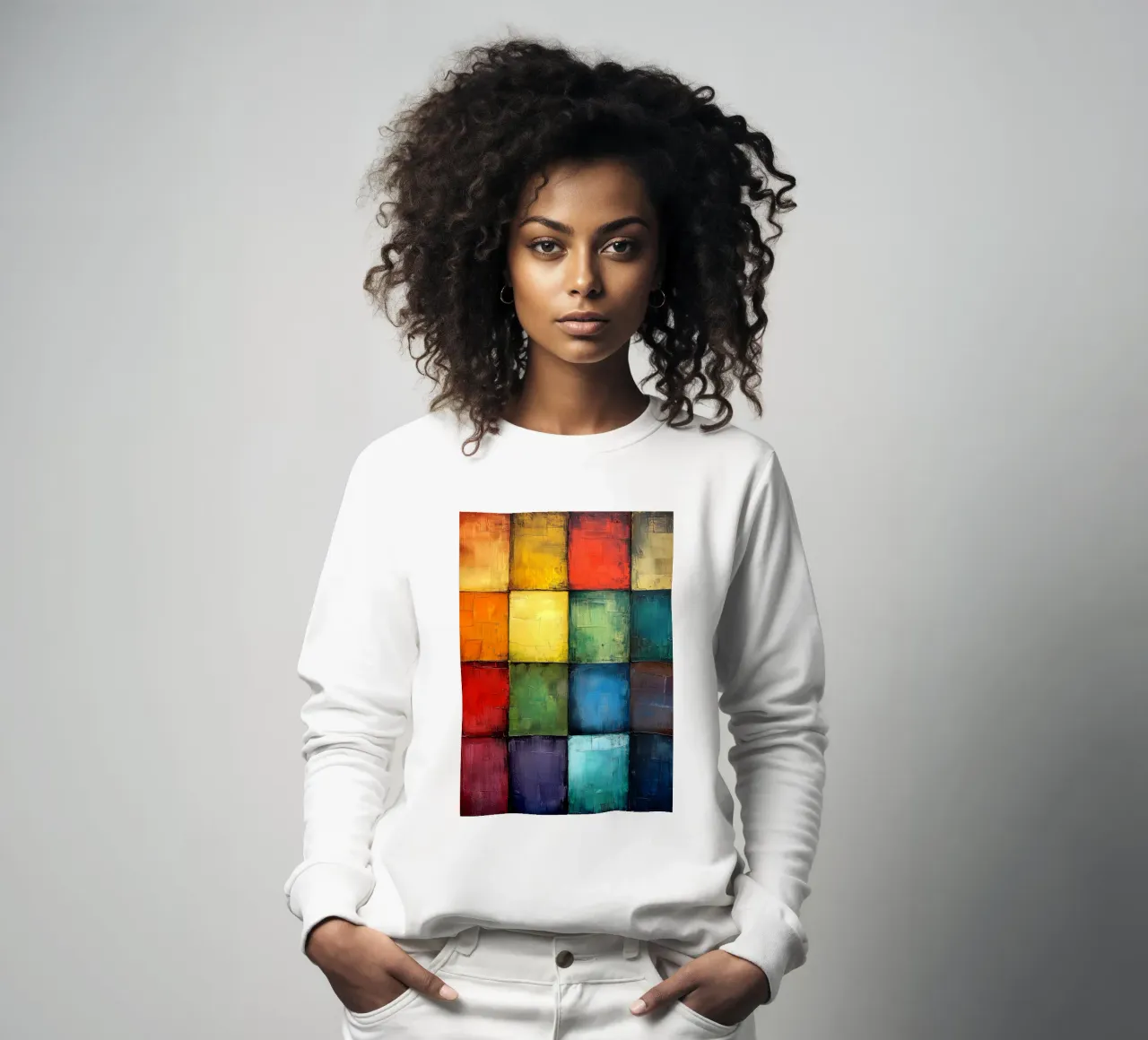 Astrazione moderna forme e colori felpa da Justyna Jaszke JBJart