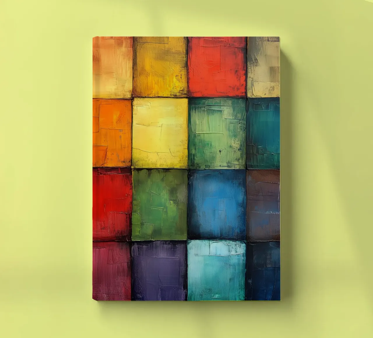 Modern abstraction shapes and colors notebook by Justyna Jaszke JBJart