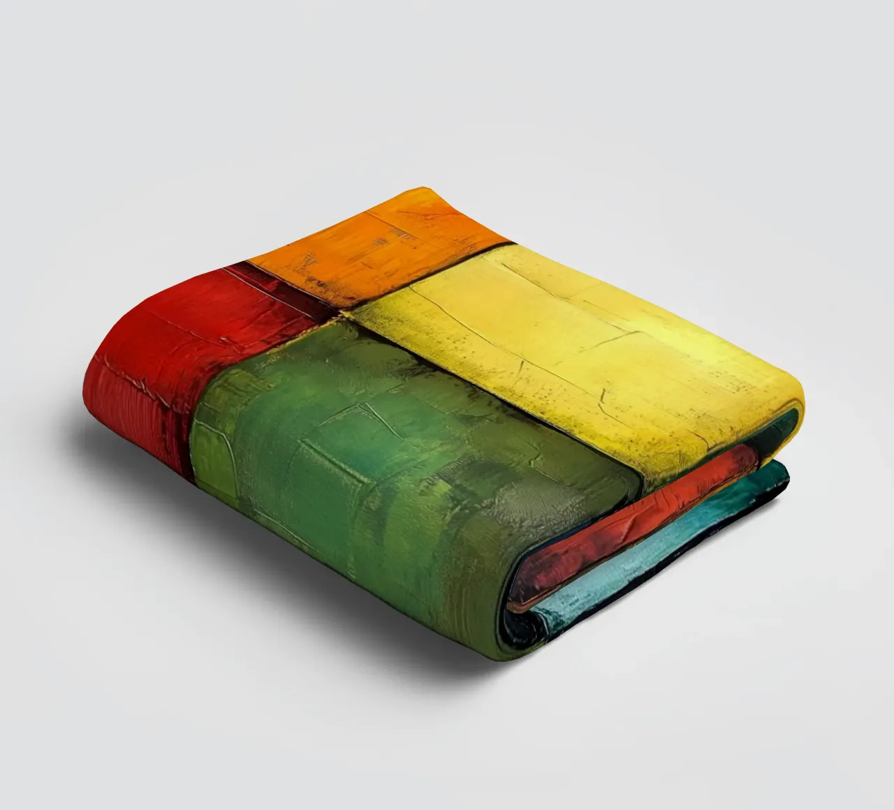 Modern abstraction shapes and colors towel by Justyna Jaszke JBJart