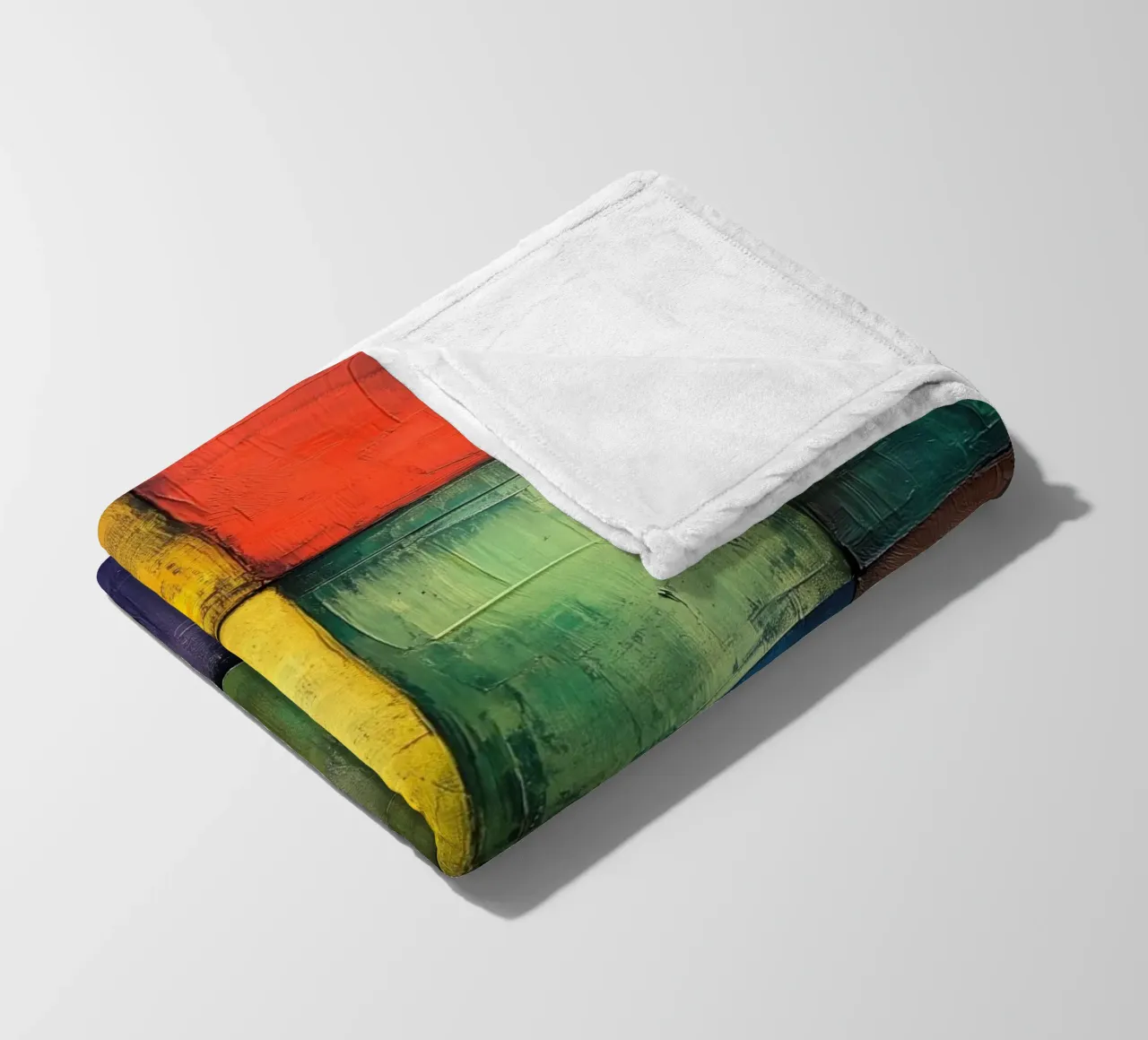 Astrazione moderna forme e colori coperta in pile da Justyna Jaszke JBJart