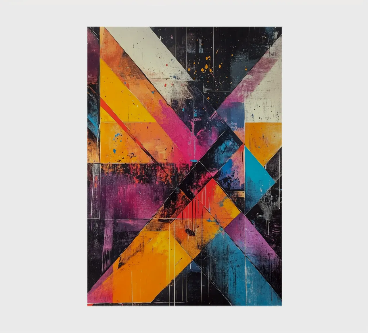 Modern abstraction shapes and colors notebook by Justyna Jaszke JBJart