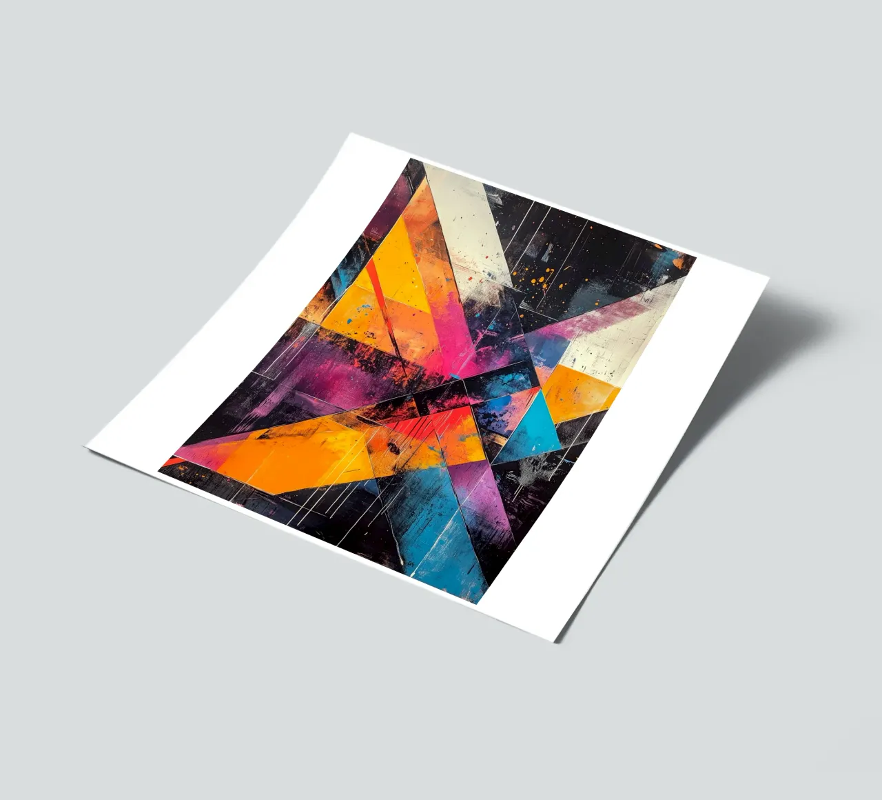 Modern abstraction shapes and colors sticker sheet by Justyna Jaszke JBJart