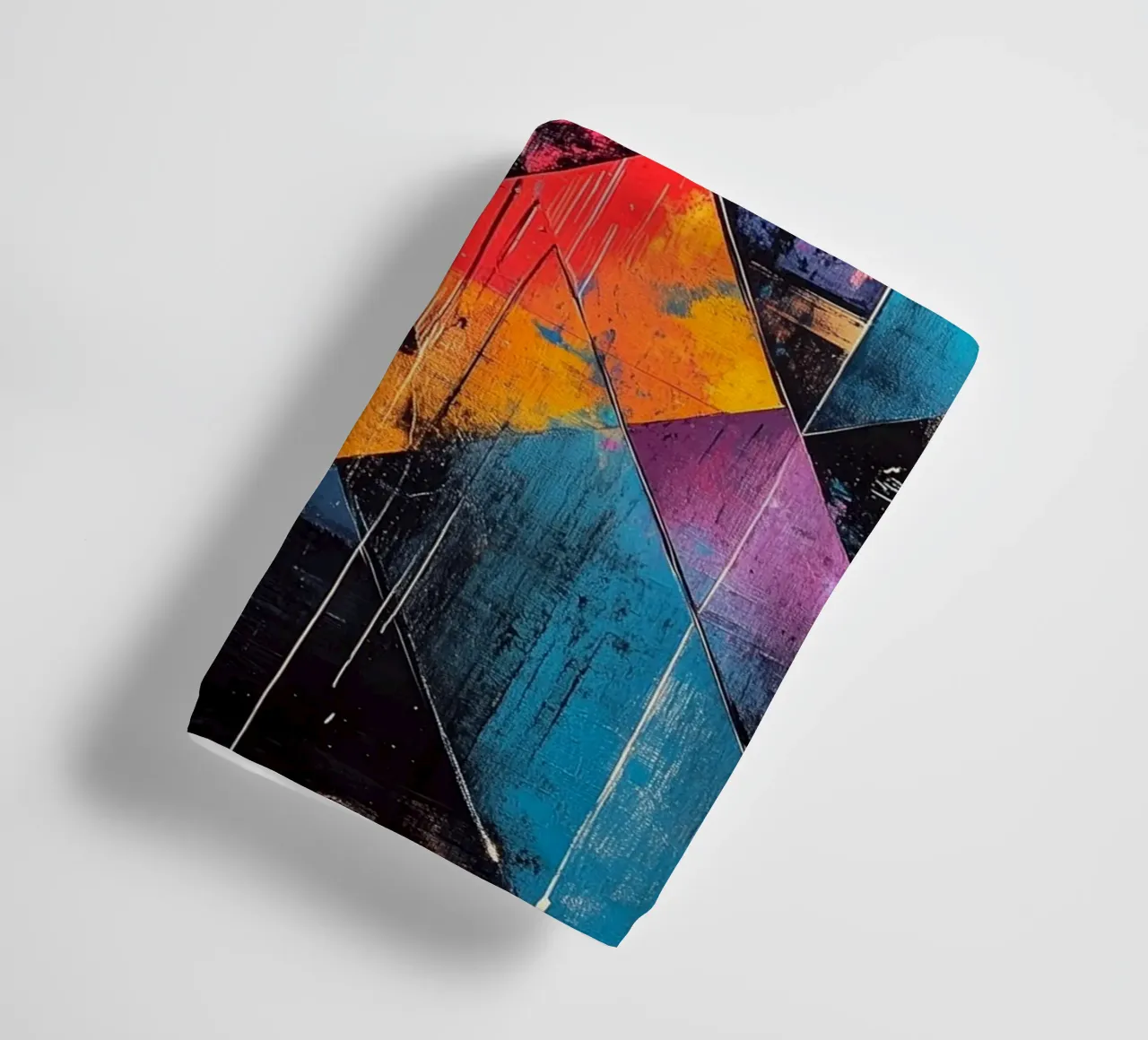 Modern abstraction shapes and colors towel by Justyna Jaszke JBJart