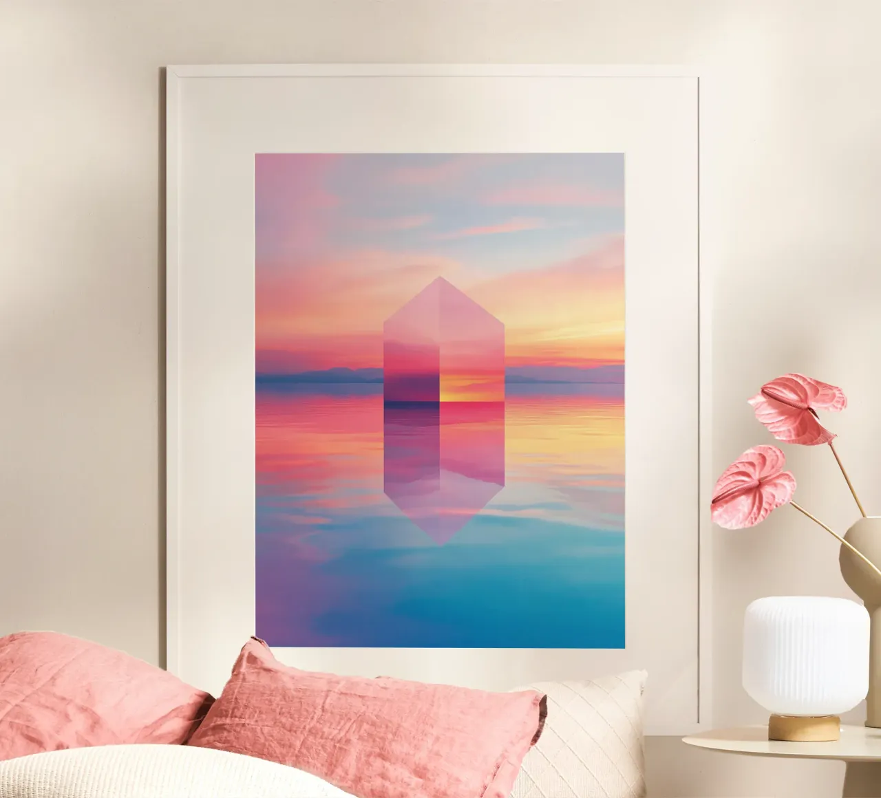 Landshapes 3 poster con telaio in alluminio da The Quiet Senju