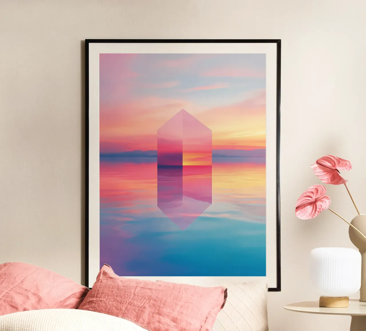 Landshapes 3 poster con telaio in alluminio da The Quiet Senju