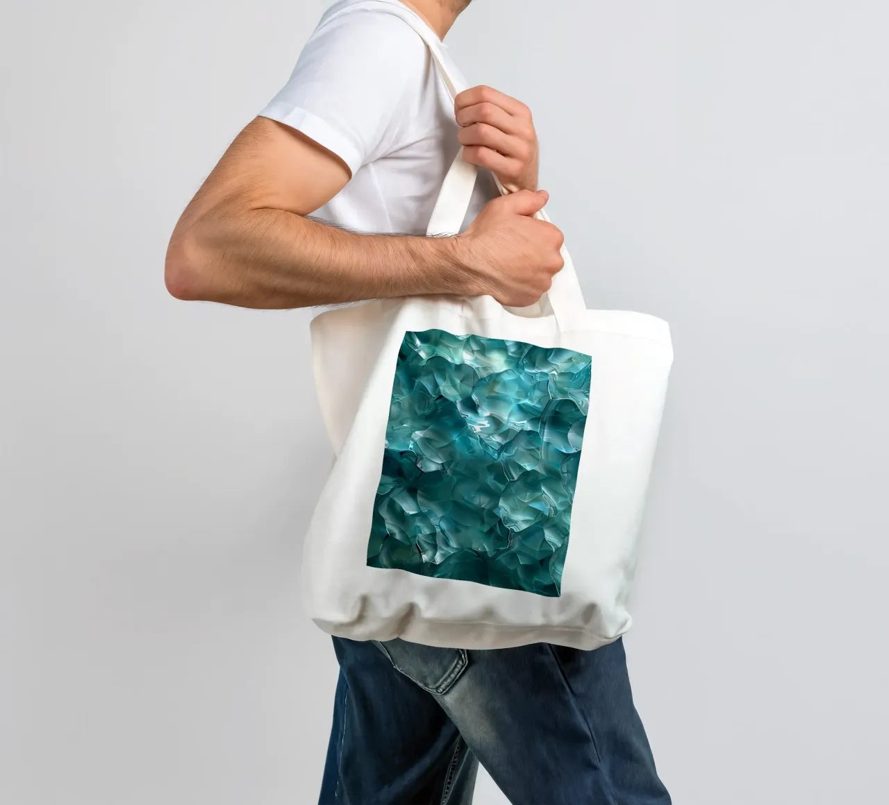 Shapes of water 2 tote bag by The Quiet Senju
