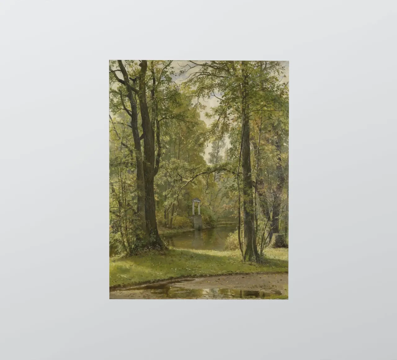 Ivan Shishkin - Autunno sull'isola di Krestovsky adesivo da William Store