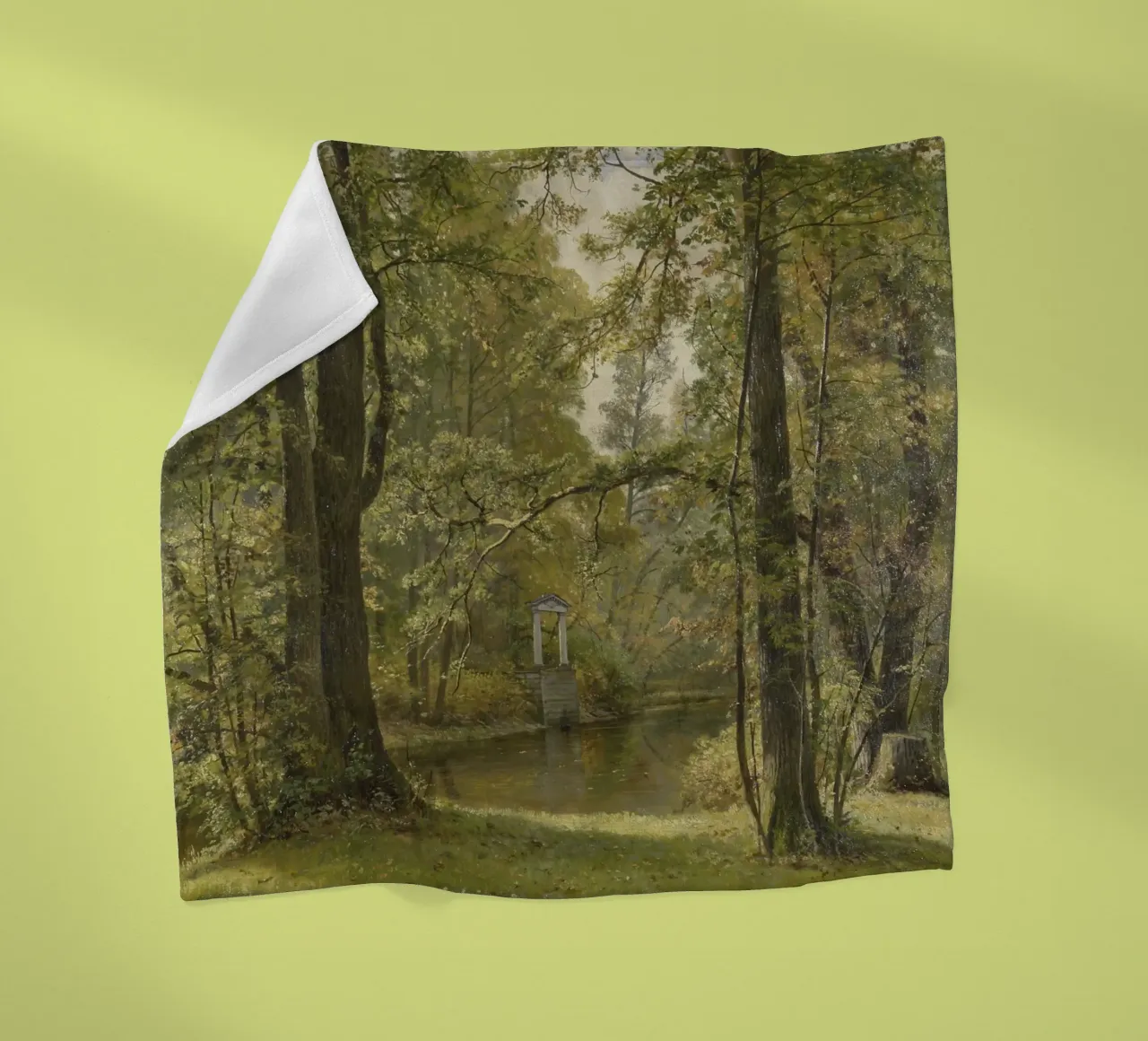 Ivan Shishkin - Autunno sull'isola di Krestovsky coperta in pile da William Store