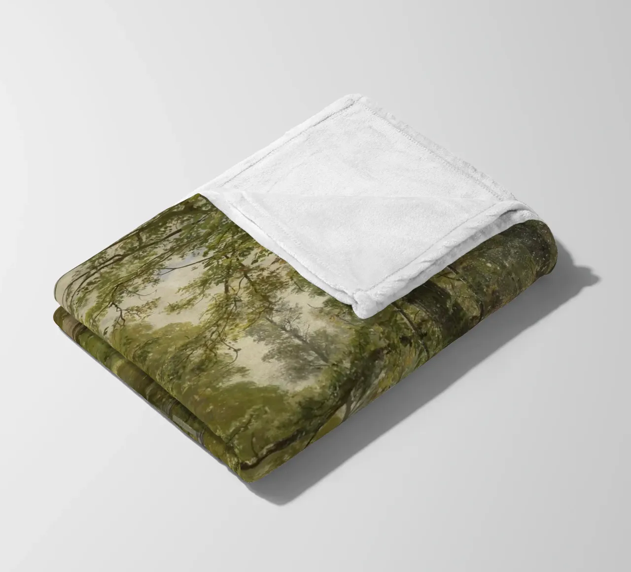 Ivan Shishkin - Autunno sull'isola di Krestovsky coperta in pile da William Store