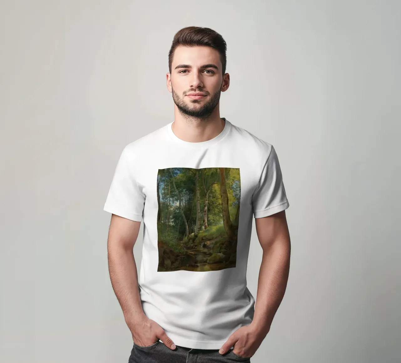 Ivan Shishkin - The Brook t-shirt by William Store