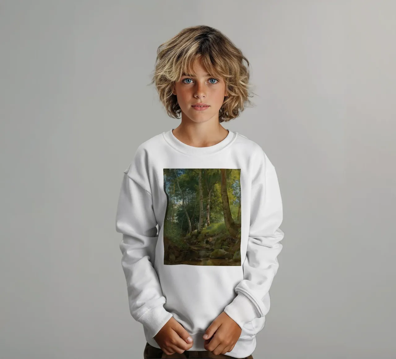 Ivan Shishkin - Il ruscello felpa bambino da William Store
