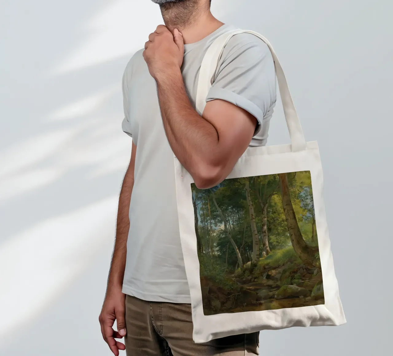 Ivan Shishkin - Le ruisseau tote bag de William Store