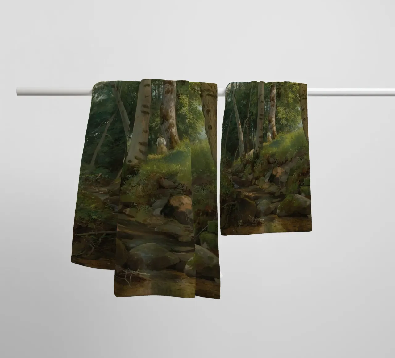 Ivan Shishkin - The Brook towel by William Store