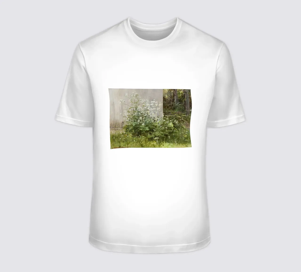 Ivan Shishkin - Fiori al recinto t-shirt da William Store