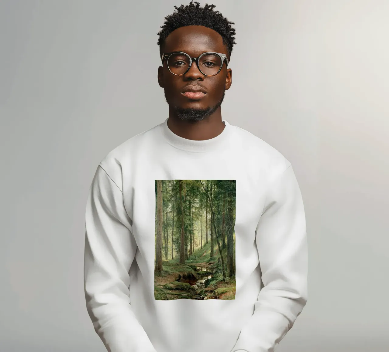 Ivan Shishkin - Stream in the Forest (On the Hillside) sweatshirt by William Store